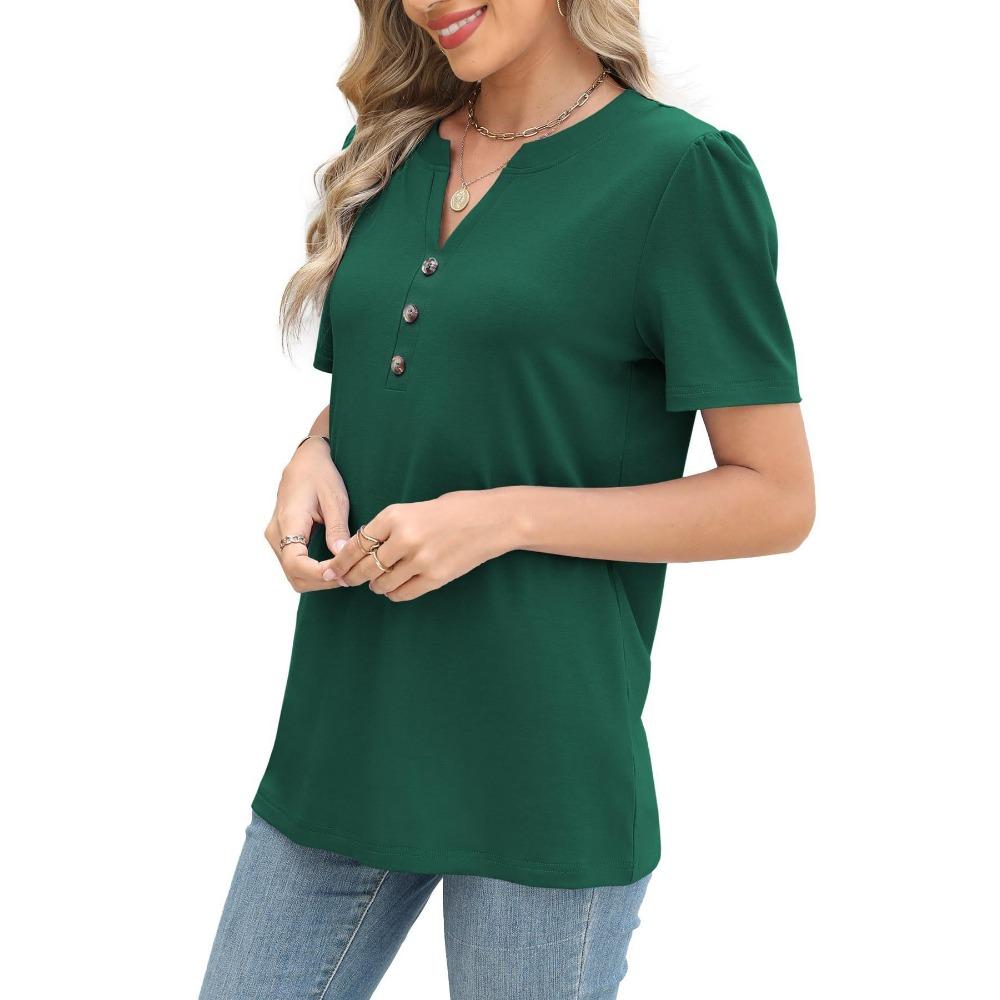 Женская летняя новая многоцветная универсальная футболка с коротким рукавом и витой пряжкой