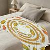 Flannel Blanket Non-Pilling, Soft & Skin-Friendly Farmhouse Cozy Throw, All Season Warm Blanket for Postpartum, Home Decor & Daily Use