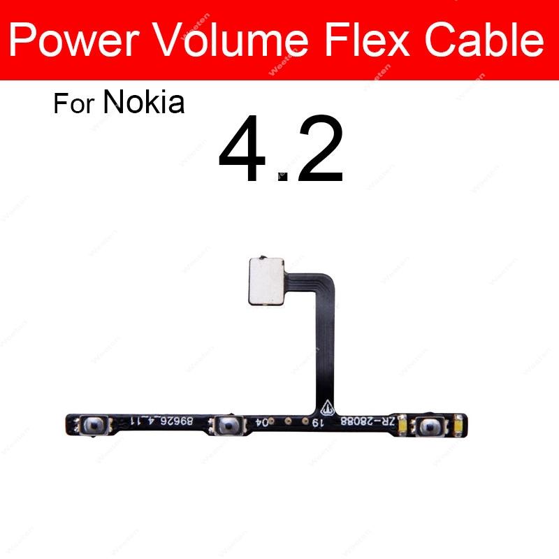 Power Buttons Flex Cable For Nokia 1 2 2.1 3 3.1 3.2 4.2 5 5.1 X2 X3 X5 XL Plus Volume Flex Cable Side Keys Replacement Parts