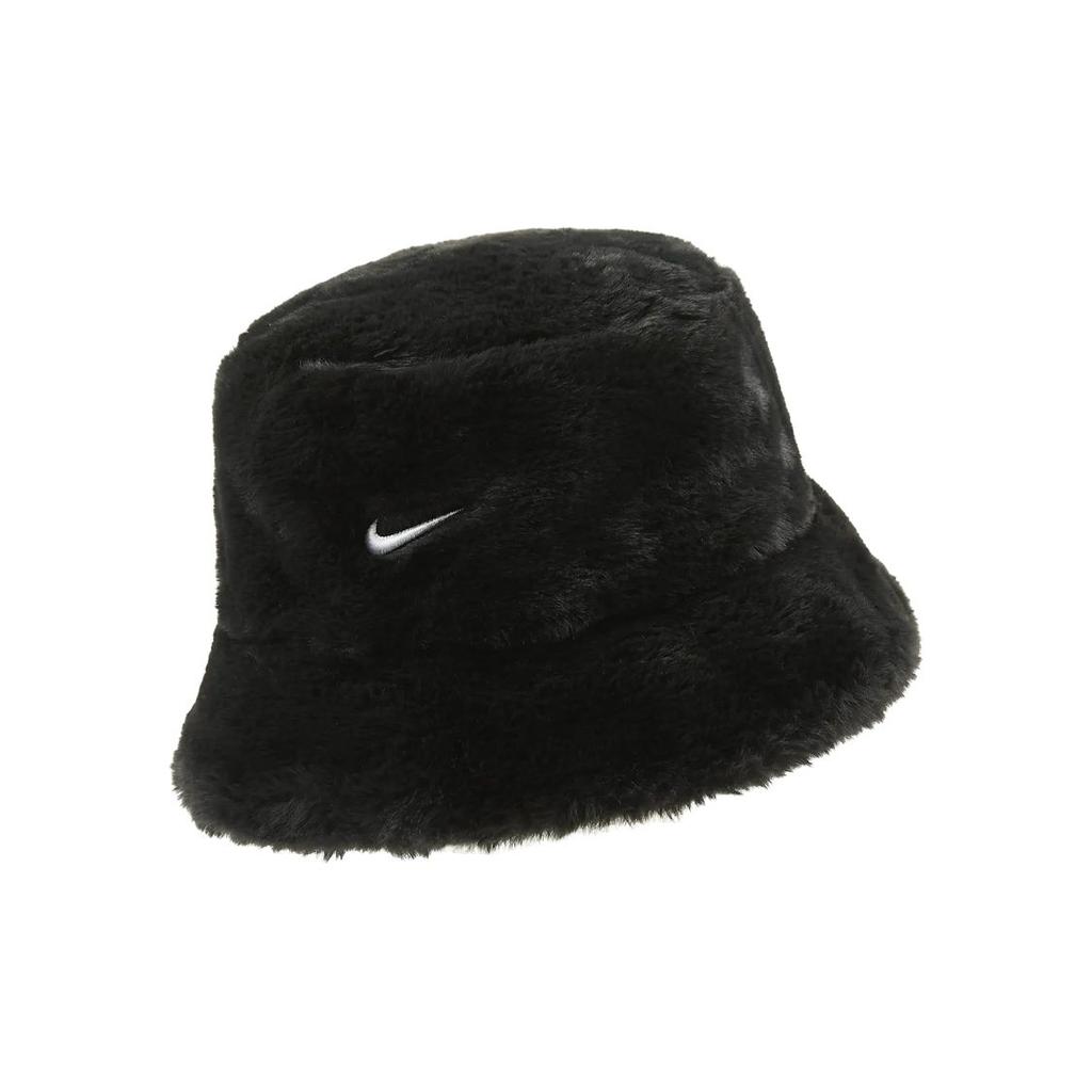 Nike Теплая полиэстеровая рыболовная шапка с логотипом, женская, черная FJ6302-010