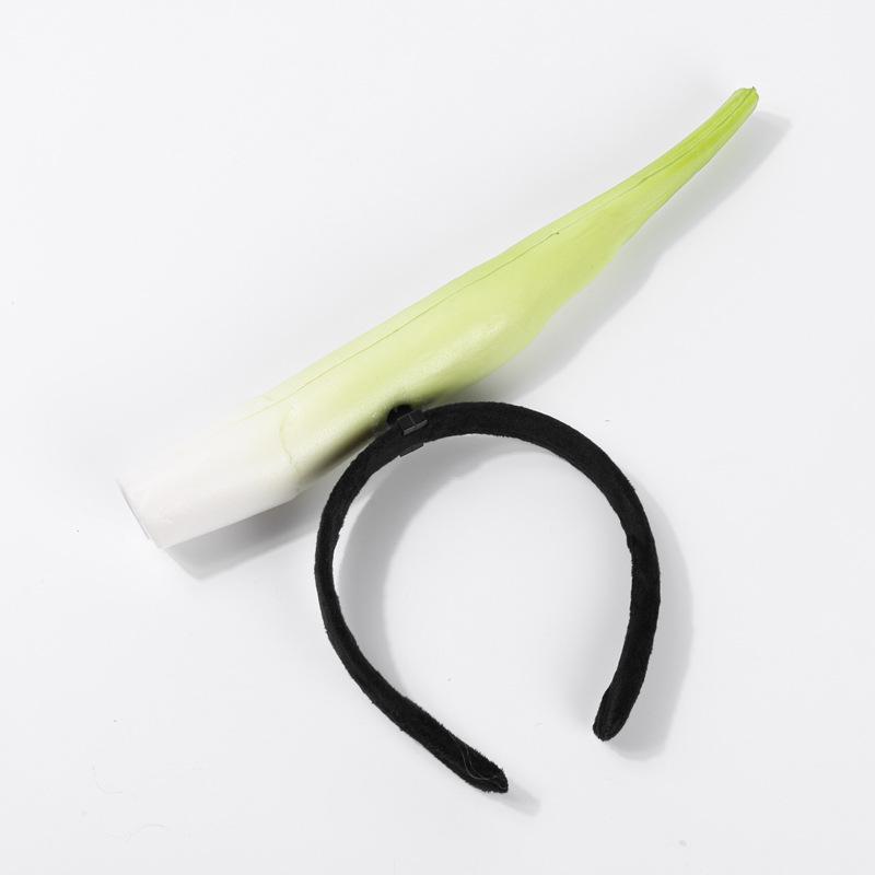 Креативные 3D-ободки для волос с овощами: Аксессуары для волос из моркови, перца, баклажана и зеленых овощей для женщин