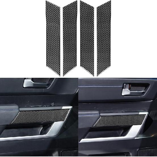 NVCNX Real Premium Carbon Fiber for Toyota Tundra -2026 / Sequoia -2026 2024 2025 Car Center Console Drive Mode Knob Cover Interior Trim Accessories