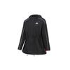 (WMNS) Cny Jkt Теплая Спортивная Шнуровка Тканая с Флисовой Подкладкой Куртка с Капюшоном Черная Женская GP0625