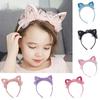 Girls Cute Cat Ears Shape Gauze Sequins Headband Hairband Hair Hoop Accessories