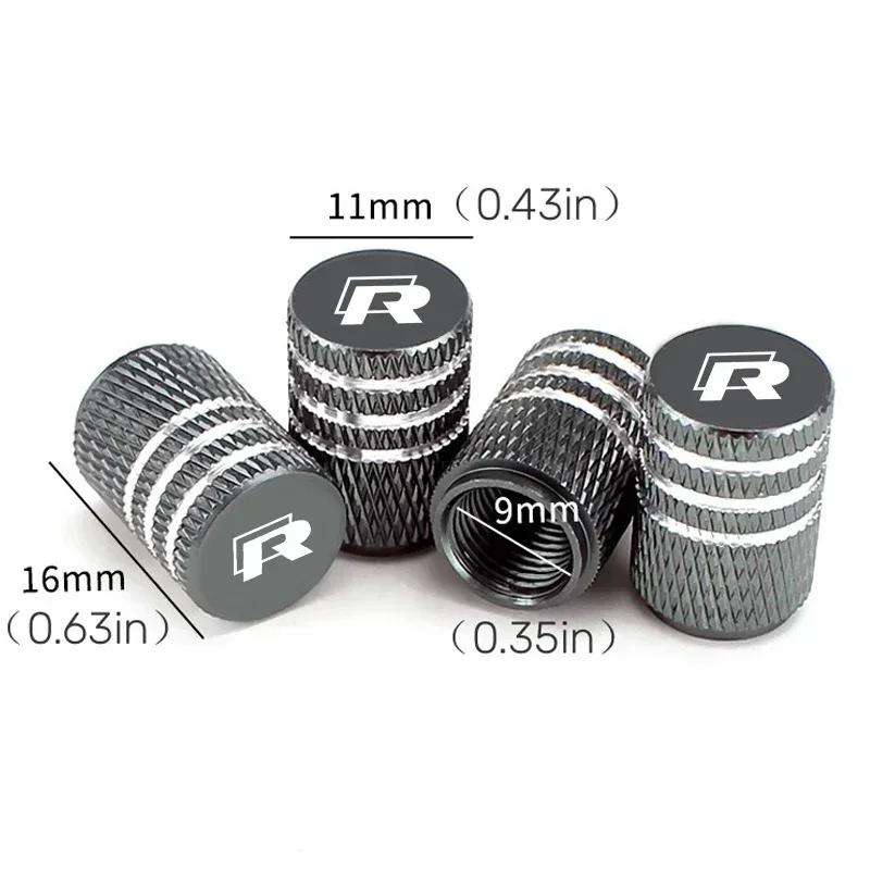 2026 Новые Для VW VOLKSWAGEN для Volkswagen VW 4 шт. Колпачки на ниппель колеса автомобиля Rline 2023 2022 2017 2013 Jetta Passat Авто