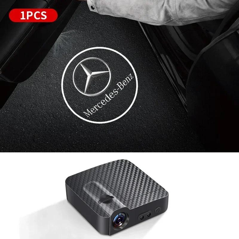 JCG1 Led HD Car Door Logo Welcome Light Projector Lamps For Mercedes Benz B/C/E/S Class A Class C200L GLC GLE CLA Car accessories