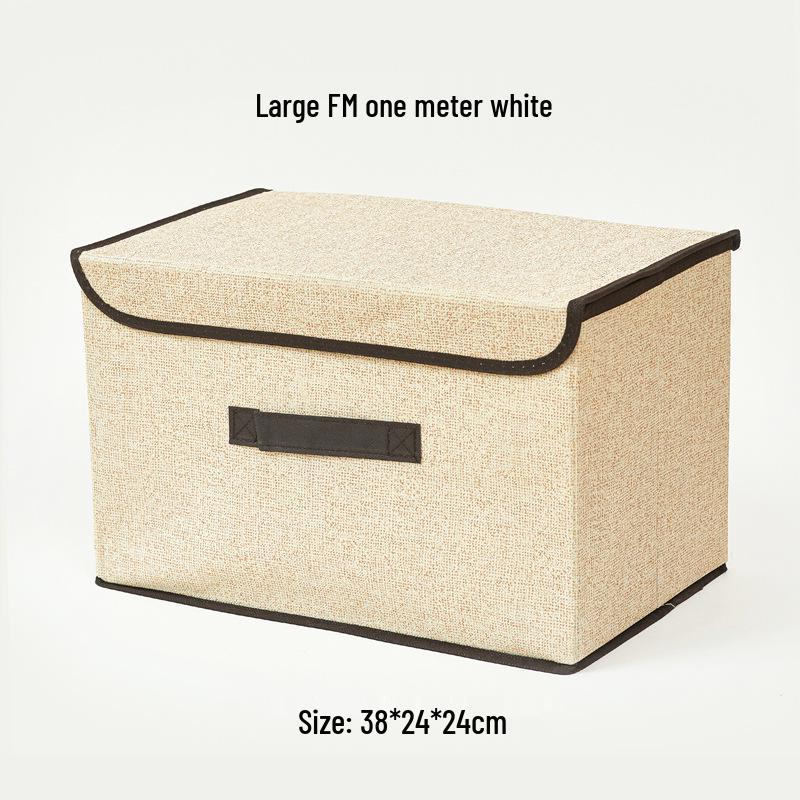 Складной ящик для хранения из нетканого материала под лен для одежды и игрушек, доступен в больших и малых размерах.