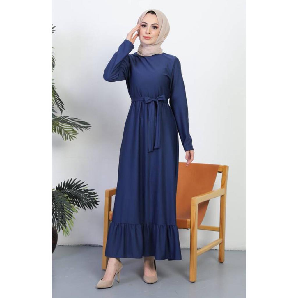 Платье Belted 0582-03 Индиго