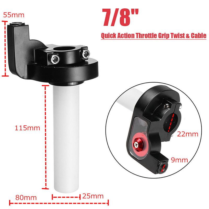 7/8'' 22 мм быстродействующая поворотная ручка дроссельной заслонки с кабелем для 50-250 куб. см