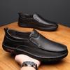 Fashion Men Loafers Genuine Leather Slip On Casual Business Shoes Summer Outdoor Breathable Walking Shoes For Men Formal Shoes Mocassins