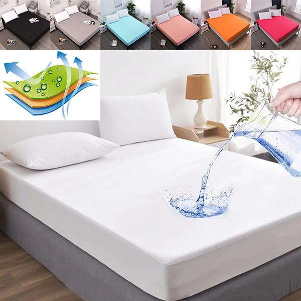 Водонепроницаемый наматрасник на резинке с барьером от мочи и защитой от постельных клопов