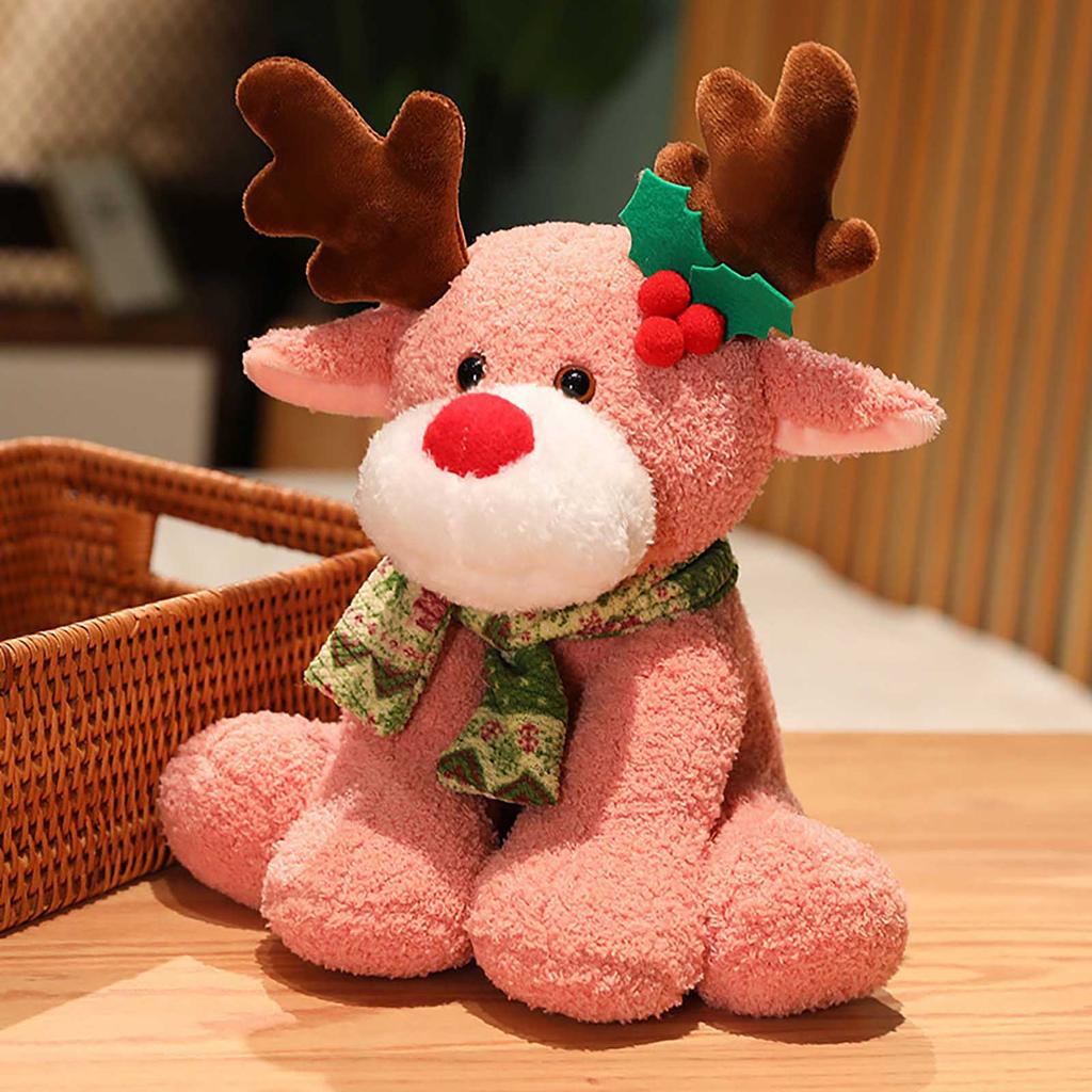 Милые плюшевые игрушки с оленем, фигурка оленя, куклы, мягкие животные, плюшевый декор, подарки на Рождество, день рождения для детей, девочек и мальчиков