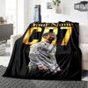 Cristiano Ronaldo (6) Personalized Name Blanket Multi-purpose Personalized Blanket Soft Warm Cozy for Chair Livingroom Couch Picnics