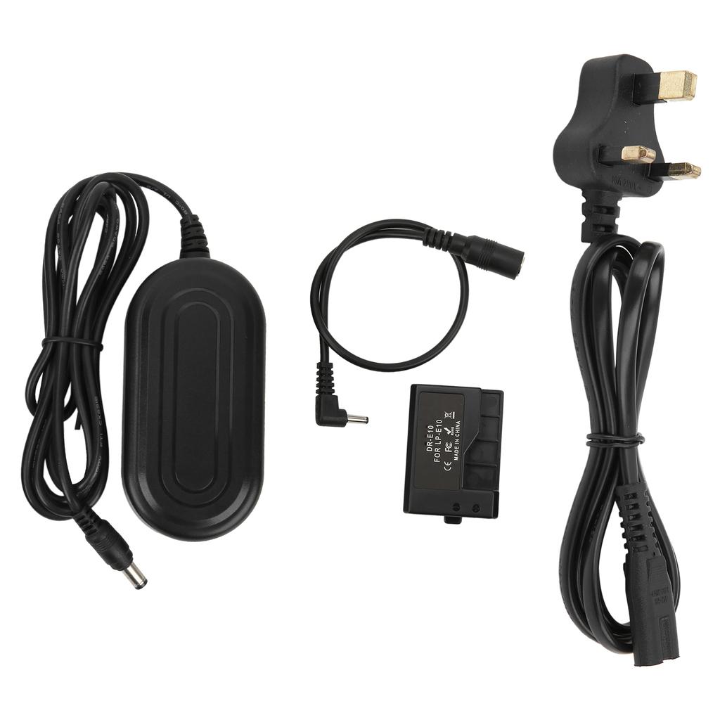 Адаптер питания переменного тока DC Coupler LPE10 Полный декодированный комплект фиктивных аккумуляторов для Canon 1100D 1200D 1300D 1500D