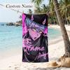 baby saja Custom Name Printed Beach Towel Personalized Soft Towel For Swimming Beach Travel