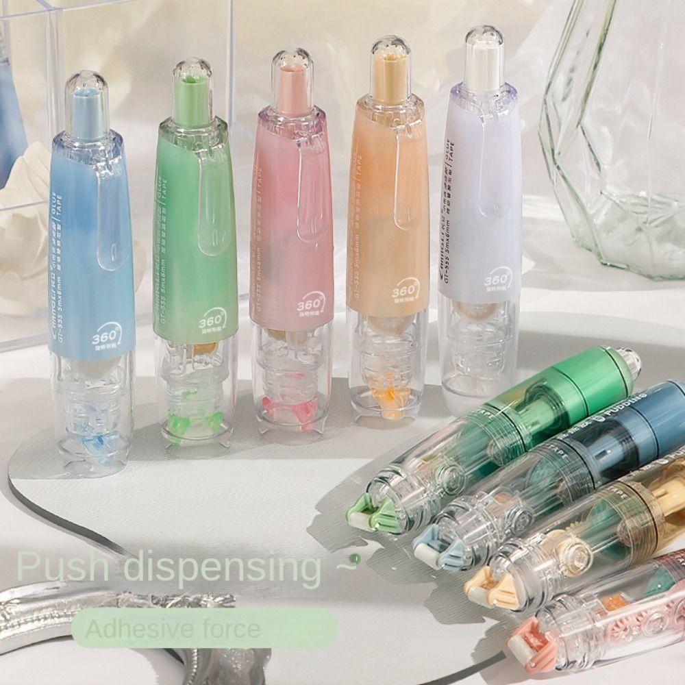 Press-type Dispensing Glue Eraserable Double-Sided Glue Portable School Supplies Students