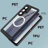REDPEPPER Серия FS Для Samsung Galaxy S26 Ultra Водонепроницаемый чехол IPX8 PC TPU PET Прозрачная Магнитная крышка для телефона