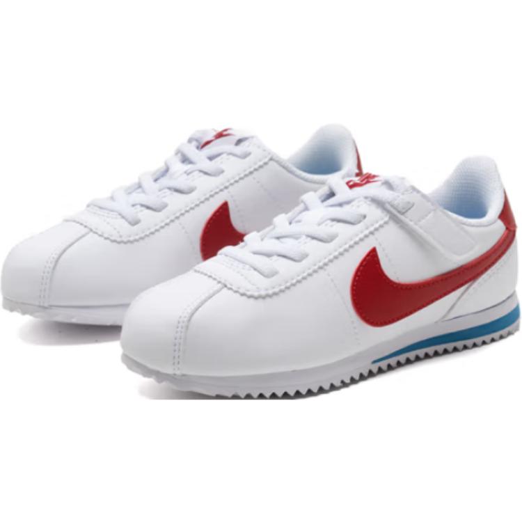Nike Детские кроссовки Cortez EasyOn Белые с красными и синими элементами Varsity DM0951-115