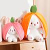 Stuffed Bunny Toy Lovely Strawberry Orange Fruit Animal Plushie Soft Ornament PP