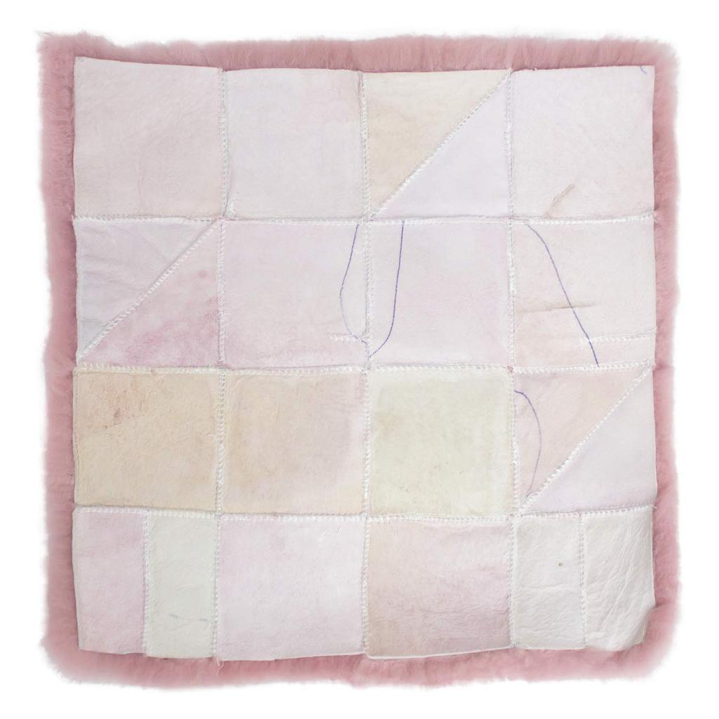 Овчина австралийская вишня 40 x 40 светлое сиденье сделано из NC067RO подушка, натуральный, короткошерстный, цветущий, см, цвет, подушка, Япония,