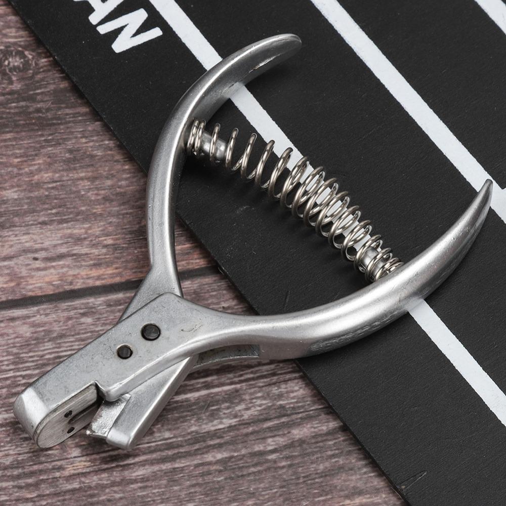 Silvery Watch Band Cutting Plier Steel Pattern Notcher Watch Strap Cutter Leather Sewing