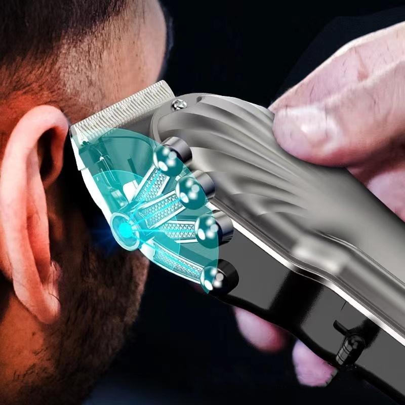 Professional men's hair scissors for creating personalized hairstyles High-power adjustable wireless trimmer Zero-gap trimmer