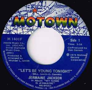 7-дюймовая пластинка JERMAINE JACKSON - Let's Be Young Tonight M1401F MOTOWN 1976 Канада Soul/Funk Б/у