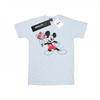 Disney Womens/Ladies Mickey Mouse Flowers Cotton Boyfriend T-Shirt
