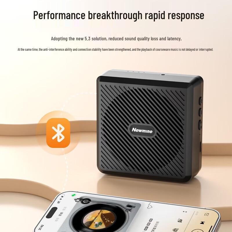 Портативный Bluetooth-усилитель Newsmy U-258 с микрофоном-клипсой (Китайская версия)