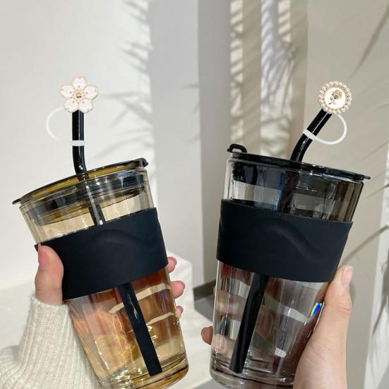 1/11 шт. Колпачок для соломинки для чашки, искусственный жемчуг, соломинка-топпер для стакана 30 и 40 унций, многоразовые пылезащитные наконечники для соломинок, защитные крышки, надежная крышка для напитков