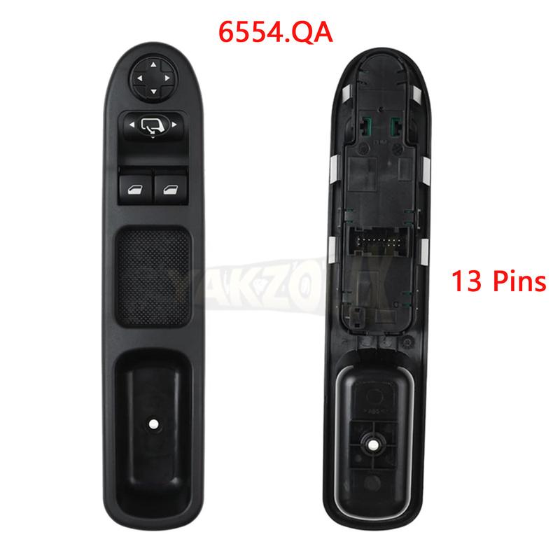 For Peugeot 207 207SW 207CC 2007 - 2014 Driver Side Electric Power Master Window Switch 9654859677 6554.QA 6554QA 6490.HQ 6490HQ