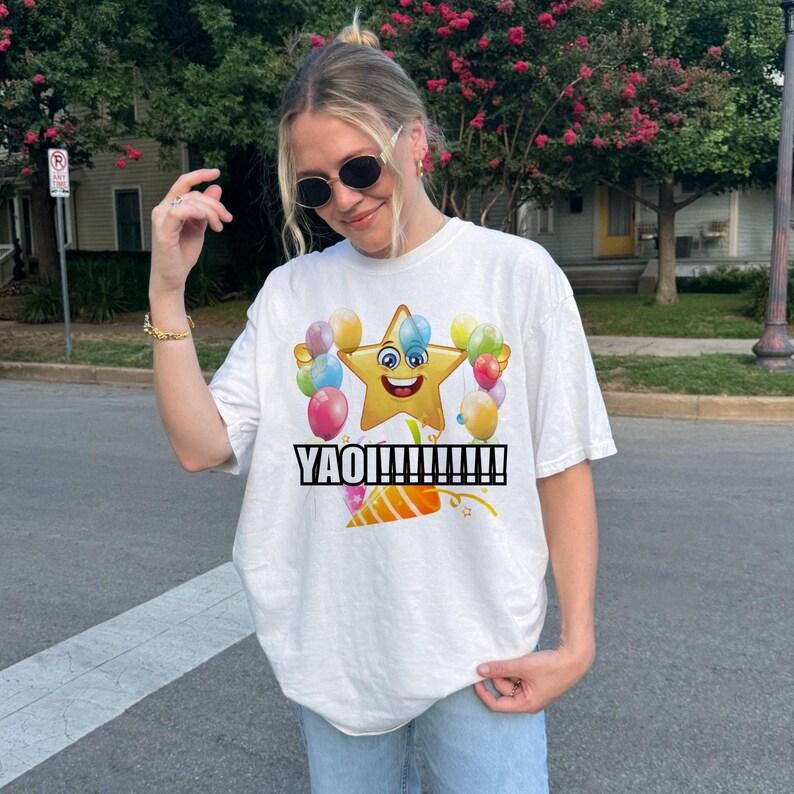 Funny Tops Yk Yaoi T Shirt Movie Graphic Print Tee Fans Trending Unisex Casual Loose Streetwear Cotton Hip Pop T Shirts Unisex