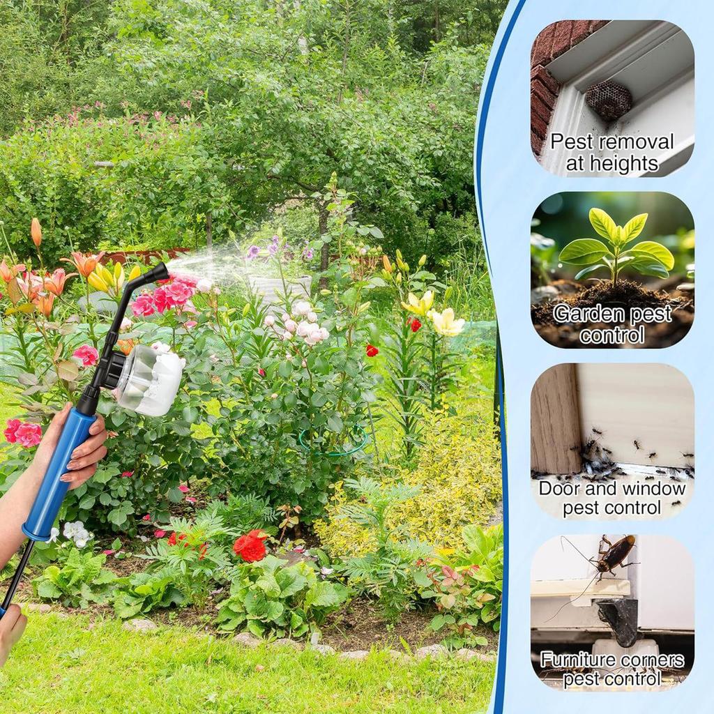 Garden Powder Dispenser Lightweight Gardens Powder Duster Sprayer Multi-Functional Diatomaceous Earth Sprayer Gardening