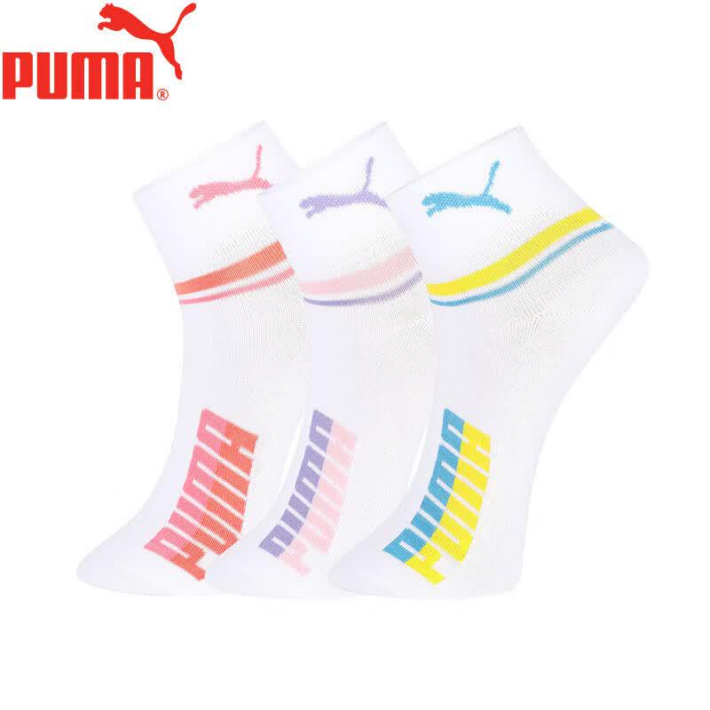 Puma Женские спортивные носки средней длины, 3 пары