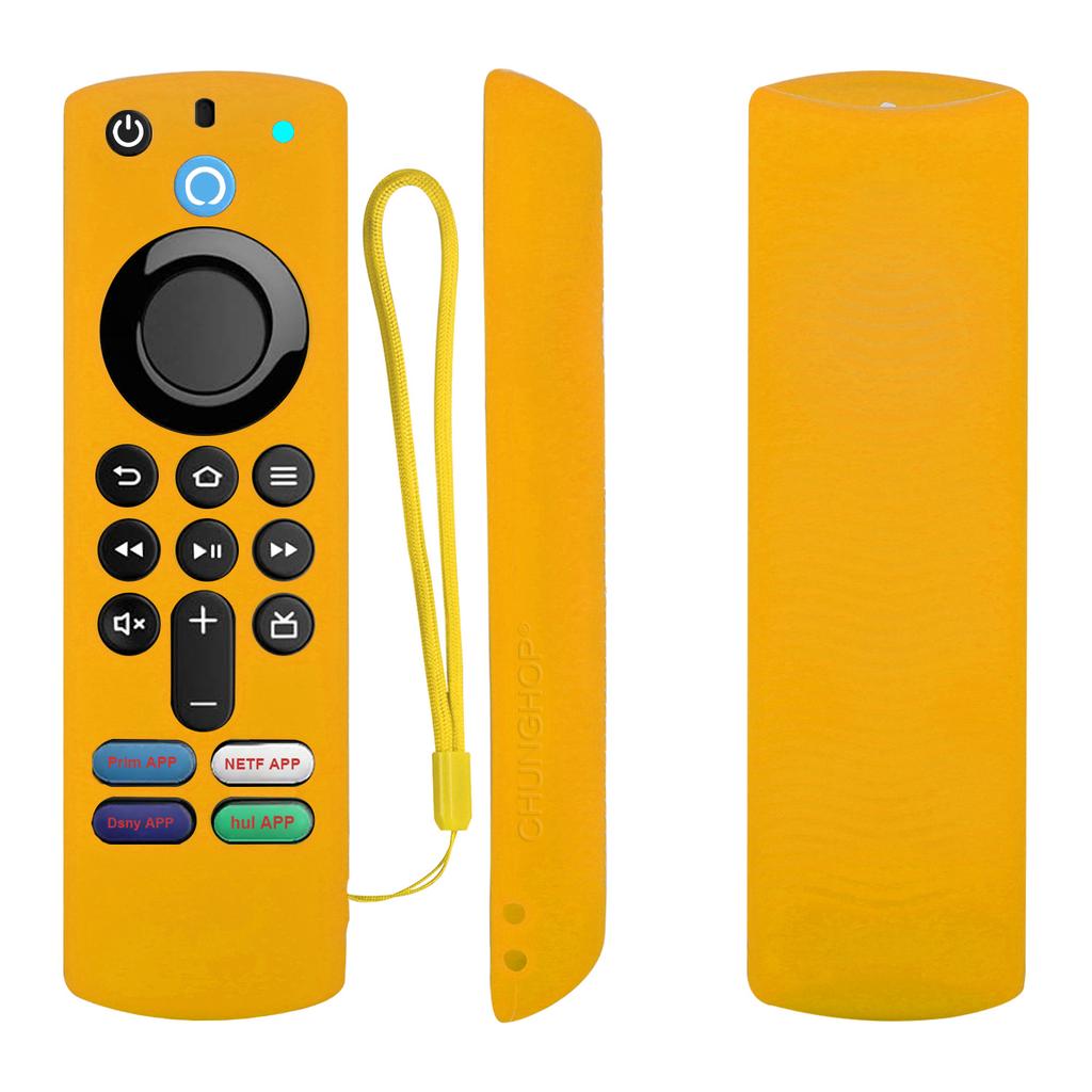 Silicone Case Fit for Fire Home Smart TV Remote Control Stick 3rd Generation Shockproof Anti-Slip Protector Cover