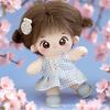 Одежда для кукол 20 см, куклов-айдолов, плюшевая хлопковая кукла, аксессуары, комплект в клетку, платье, наряд для корейских кукол-звезд, DIY, подарок для детей