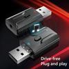 Портативный USB Bluetooth-совместимый 5.0 адаптер Стерео 3,5 мм AUX аудиоприемник-передатчик
