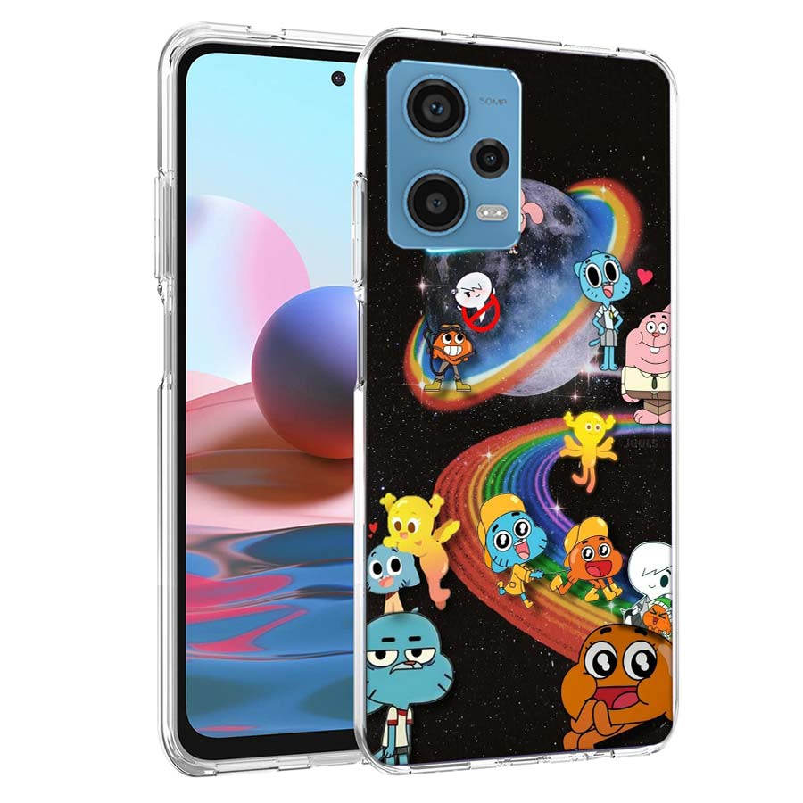 Мультяшный чехол для телефона Удивительный мир Гамбола Для Redmi Note 13 12 14 15 Pro Plus 13R 11 11T 11E 11S 10 Pro 10S 9 9S Чехол Cel