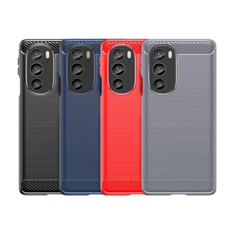 Для Motorola Moto Edge Plus edge+ 2022 edge 30pro силиконовый чехол роскошный матовый чехол для moto edge30 pro мягкие чехлы из углеродного волокна