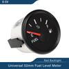 Signal 0-5V Boat Fuel Level Gauge Waterproof Car Fuel Gauge with Red Backlight Working Volt 9~32V Fit Car Motorcycle Yacht