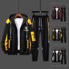 Mens Two Piece Hoodie+Pants Set Tracksuit Men Casual Long Sleeve Hooded Hip Hop Fashion Streetwear Autumn Men Set