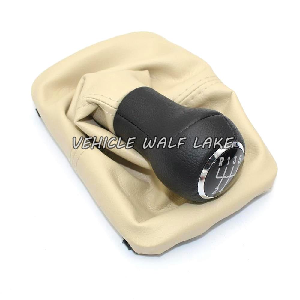 For VW Beetle 1998 1999 2000 2001 2002 2003 2004 2005 2006 2007 2008 2009 2010 New 5 Speed Gear Stick Shift Knob PU Leather boot