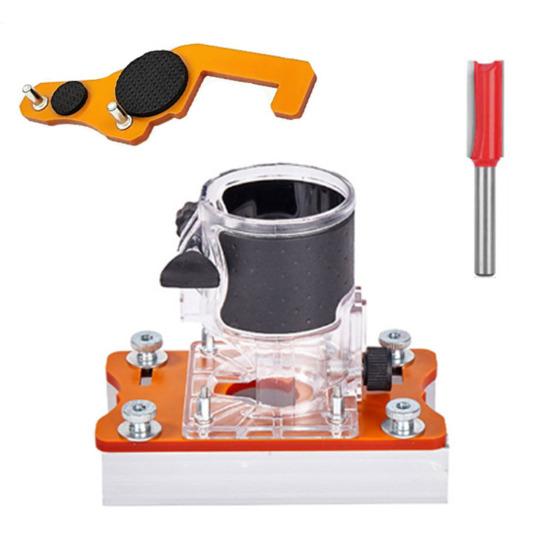 Деревообрабатывающий фрезер с базой 65 мм внутренний диаметр алюминиевый сплав 2 в 1 деревообрабатывающий ручной фрезер база для пазования криволинейной резки