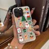 Акриловая задняя панель и ТПУ бампер для iphone 12 18 Pro Max 13 14 17 Pro XR 15 16 Plus 11 XS Max Air Рождественские элементы чехол Ударопрочный чехол