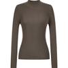 JOOZE ANACO Women's Seamless 100% Wool Machine Washable Base Layer Knit Top