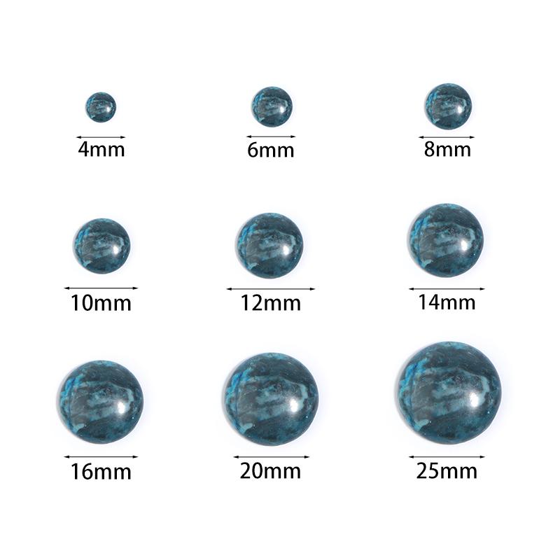 Round Natural Stone Cabochon For Jewelry Making Hemisphere Base Flatback Cameo Diy Handmade Pendant Ring Accessories