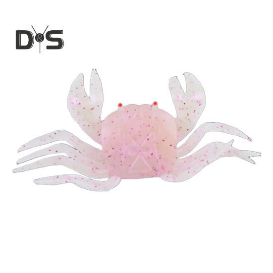 10CM/16.5G Slow Sinking Soft Crab Lure Long Casting Bionic Crab Bait Colorful PVC Artificial Bait Saltwater Freshwater Fishing Accessories