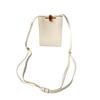 Used Shoulder Bag White Leather Women