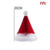 3/4/5/10PCS 20cm Christmas Tree Ornament Honeycomb Christmas Hats Hanging Pendant DIY New Year Xmas Party Decoration Home Market
