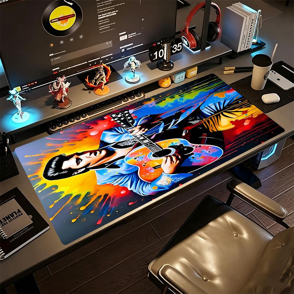 Elvis Presley Gaming Mouse Pad Office Mouse Mats Office Mouse Mats Non-Slip Rubber Bottom Computer Decor Item Office Use